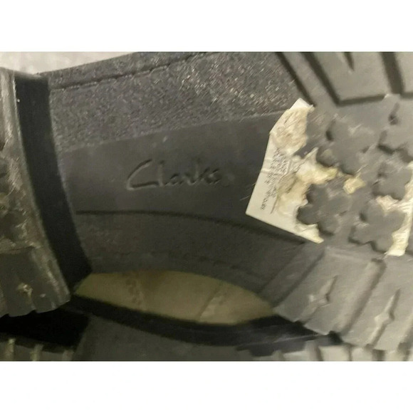 CLARKS "Faralyn Alpha" Womens Ankle Boots 7.5 Taupe Suede, Casual, Comfort Lace - Picture 4 of 11